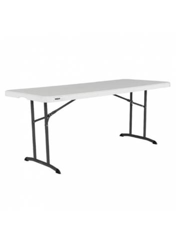 table Lifetime - blanche - 183x76 cm