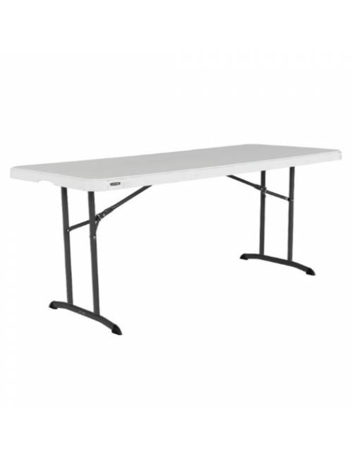 table Lifetime - blanche - 183x76 cm