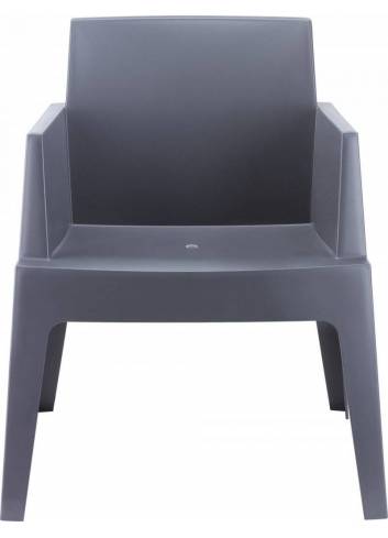 Chaise - fauteuil - empilable - Box - noir