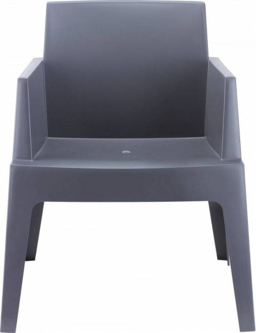 Chair - armchair - stackable - Box - black