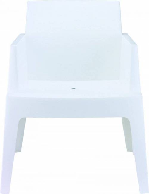 Chaise - fauteuil - empilable - Box - blanc