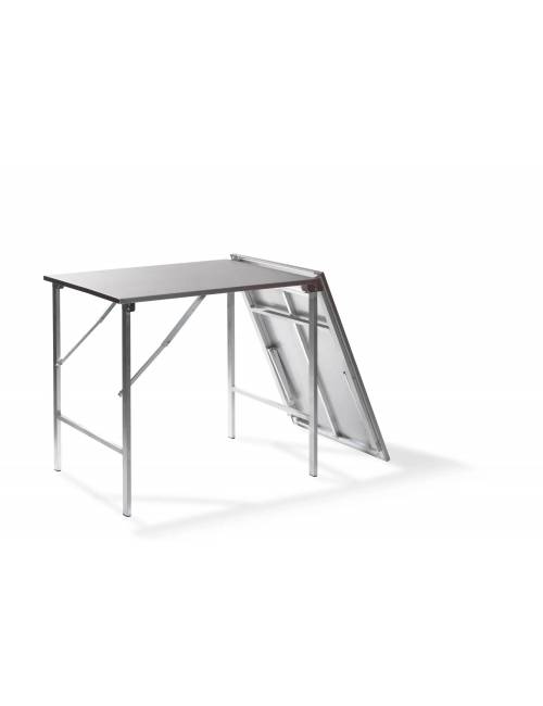 Foldable work table - stainless steel