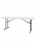 table Lifetime - blanche - 183x76 cm