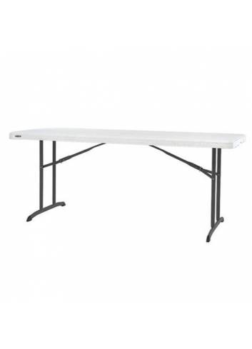 Table rectangulaire pliante Lifetime Nesting - 183 x 76cm - blanche