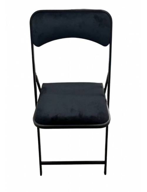 Folding chair - black Kross / black structure - fire resistant M2