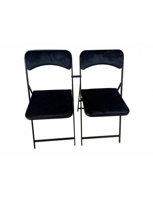 Folding chair - black Kross / black structure - fire resistant M2