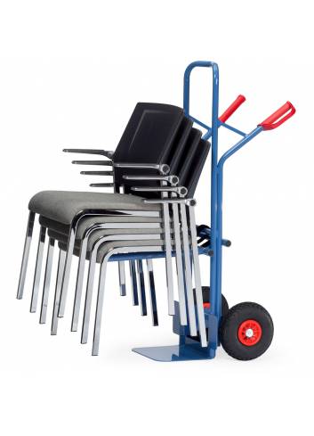 diable pour transport de chaises empilables