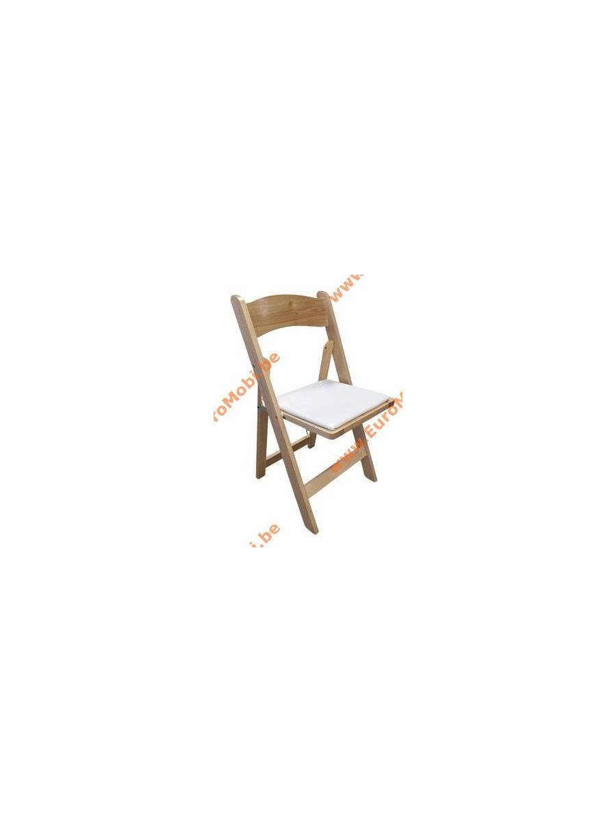 chaise Wedding - bois naturel vernis