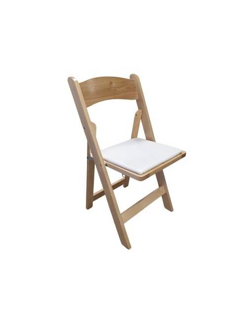 chaise Wedding - bois naturel vernis