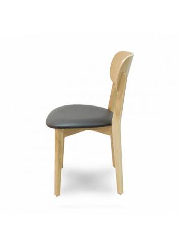 Chaise Dulsa - bois de hêtre verni naturel