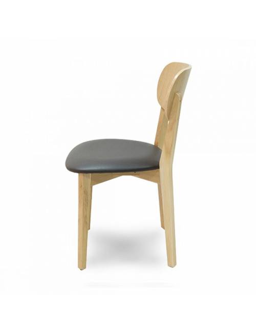 Chaise Dulsa - bois de hêtre verni naturel