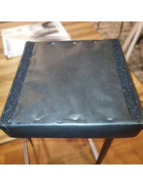 Seat - seat - Tab Square stool - black imitation leather