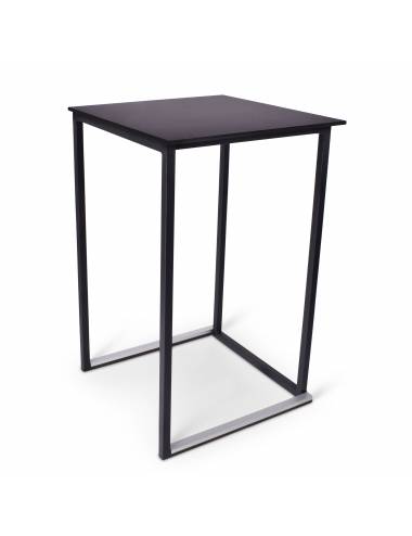 Table haute - mange debout - Kubic - 70 x 70 cm - plateau compact