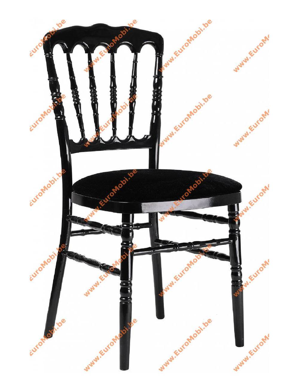 Stackable chair - Napoleon - black