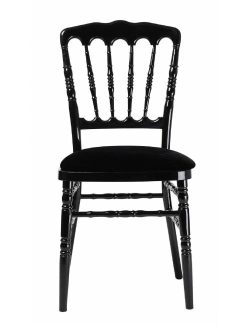Stackable chair - Napoleon - black