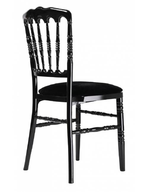 Stackable chair - Napoleon - black