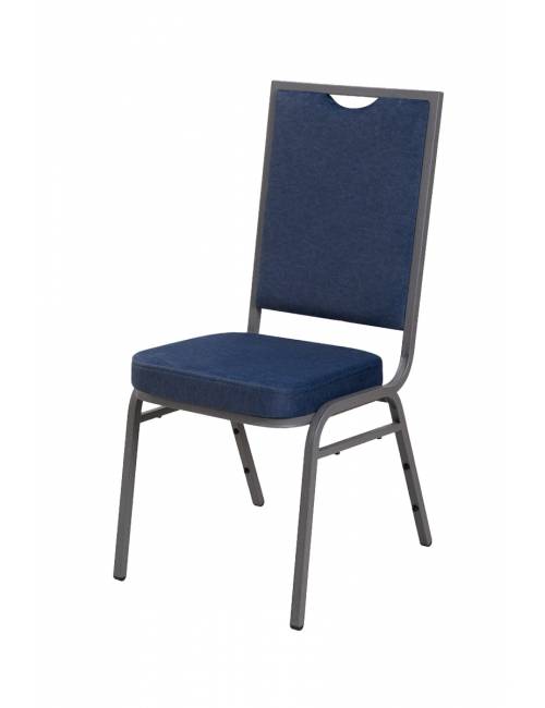 Cambridge stacking chair - blue velvet