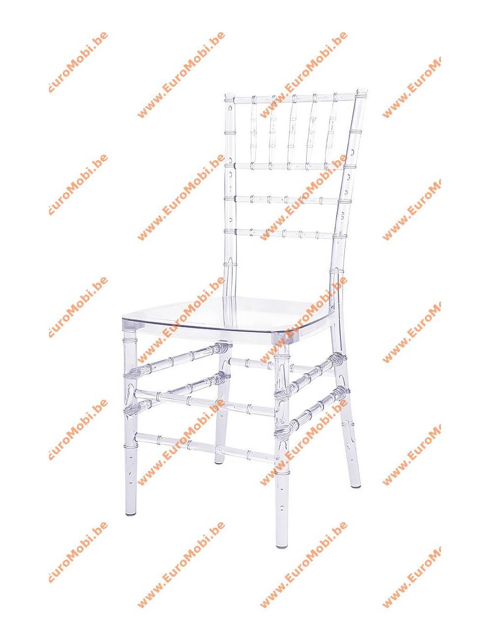 Stapelbare stoel - Tiffany - transparant