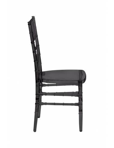 Chaise empilable - Tiffany - fumé transparent