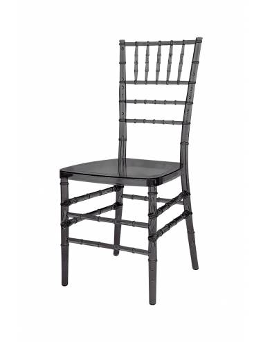 Chaise empilable - Tiffany - fumé transparent