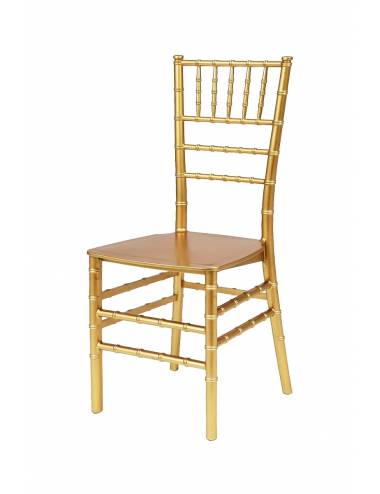 Chaise empilable - Tiffany - doré