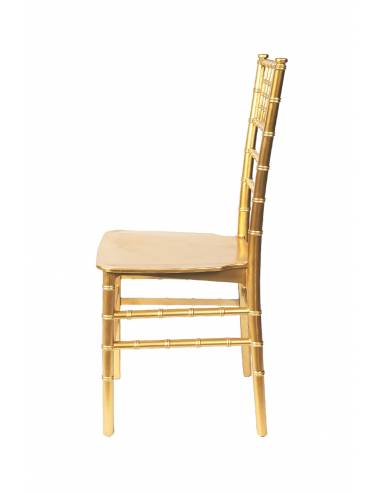 Stapelbare stoel - Tiffany - goud