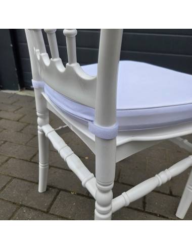 Assise pour chaise de mariage - blanc