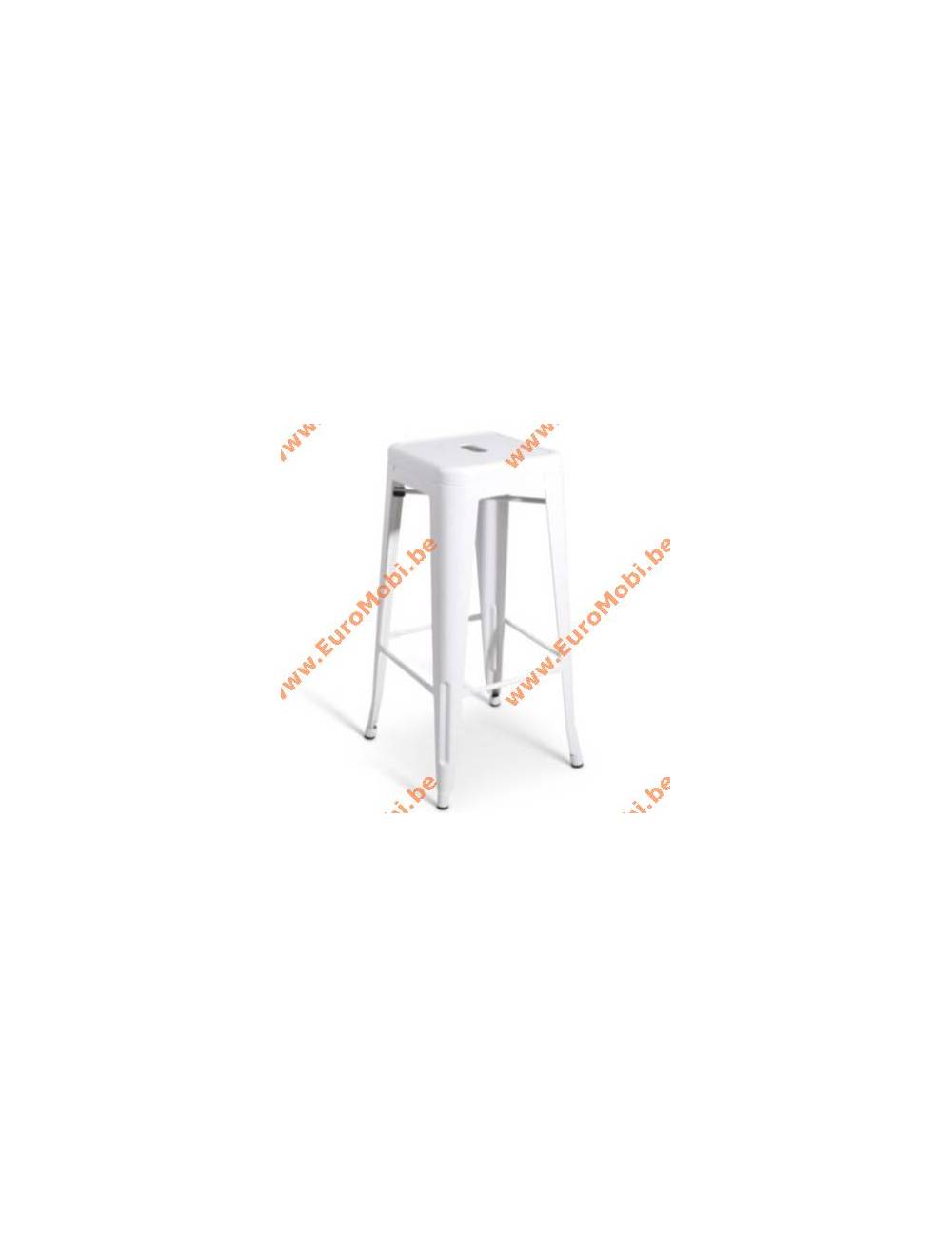 Tabouret de bar empilable Tabar - blanc