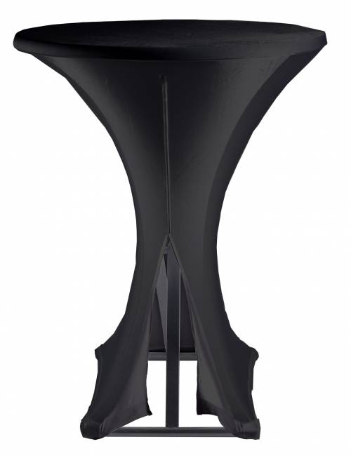 Nappe Noire stretch Cairo - tirette - Ø80-85cm