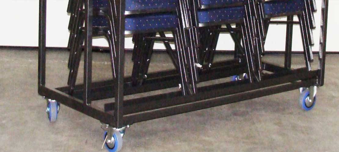 Trolleys voor stapelstoelen